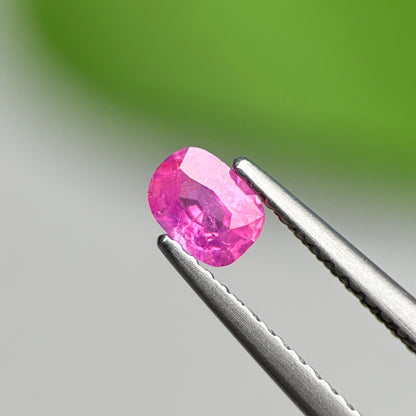 0.37 ct Natural Pink Milky Sapphire Vietnam. Cushion Shape.