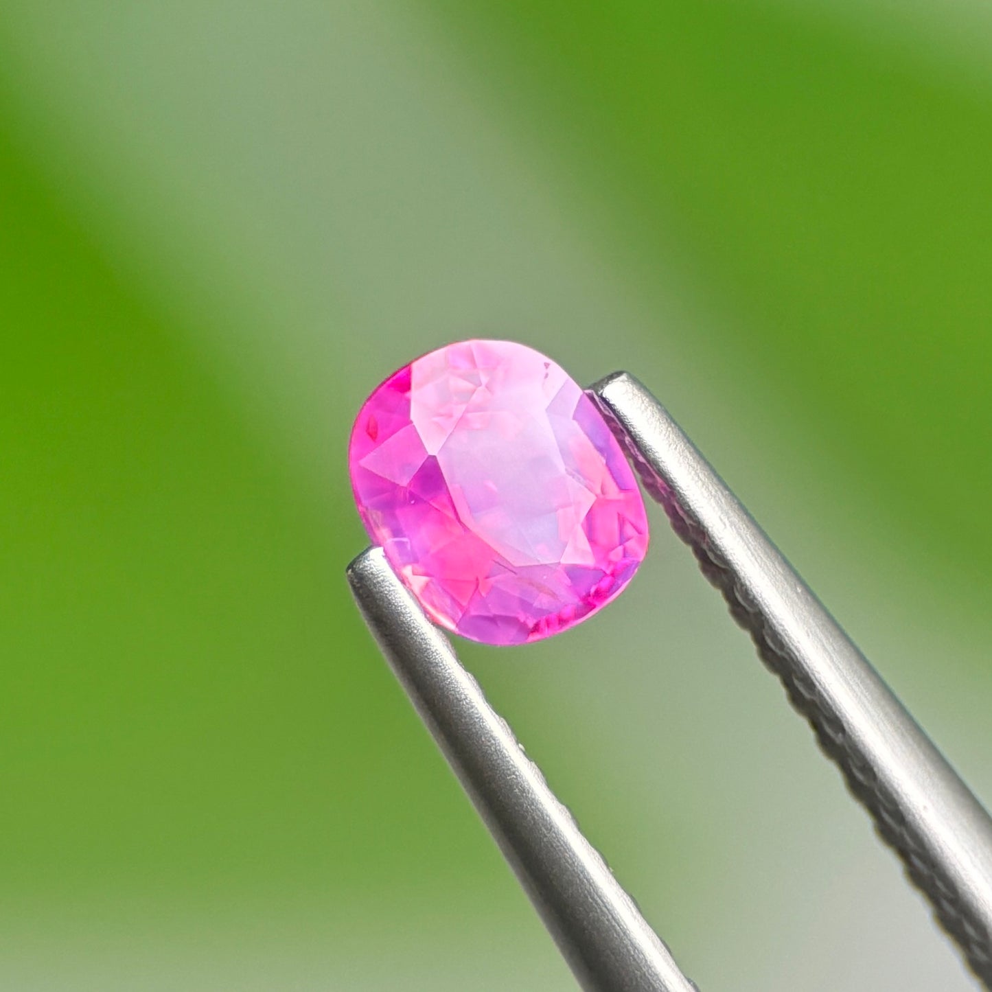 0.50 ct Natural Pink Milky Sapphire Vietnam. Cushion Shape. Unheat.