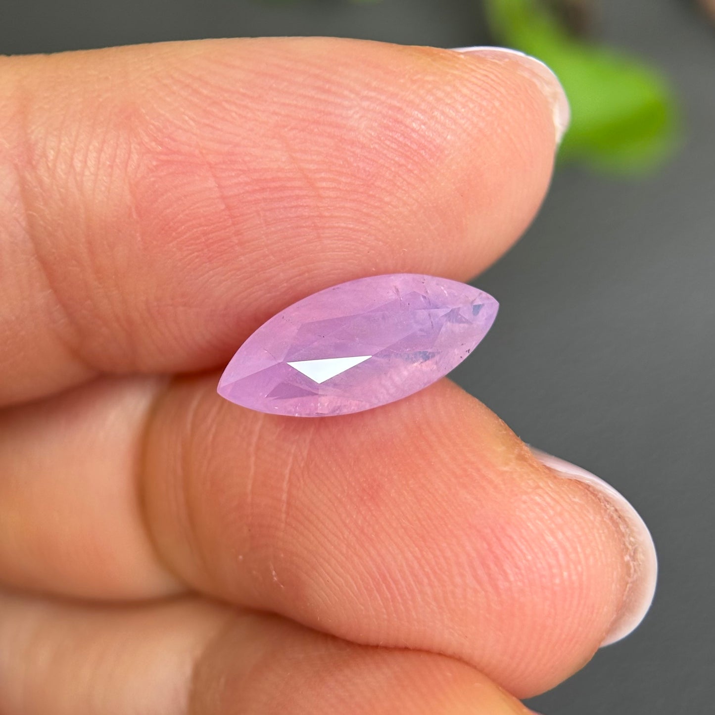 2.63ct Natural Pink Milky Sapphire Vietnam. Marquise Shape. No Treatment.