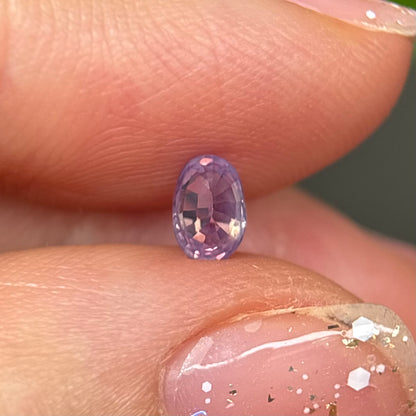 0.45ct Natural Pinkish Purple Milky Sapphire Vietnam.