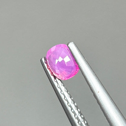 0,43ct Natural Pink Milky Sapphire Viet Nam. Cushion Shape. No Treatment Milky Sapphire Luc Yen.