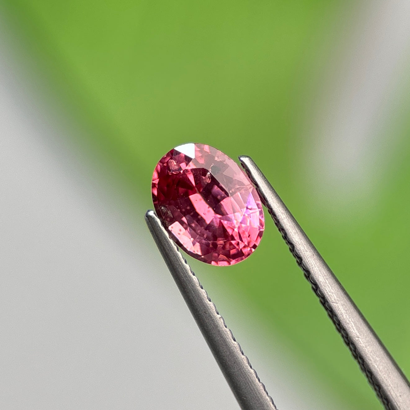 1.26 ct Natural Brownish Pink Spinel Vietnam. Oval Shape. No Treatment.
