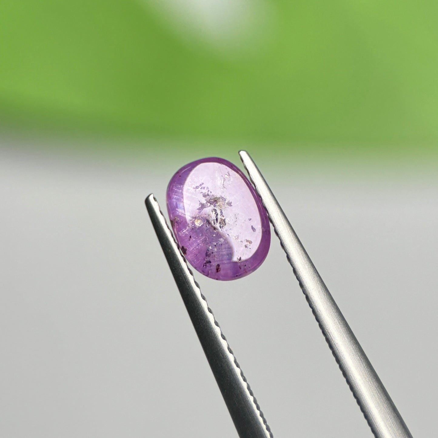 1.66ct Natural Purple Cacbochon Sapphire Viet Nam. No treatment.