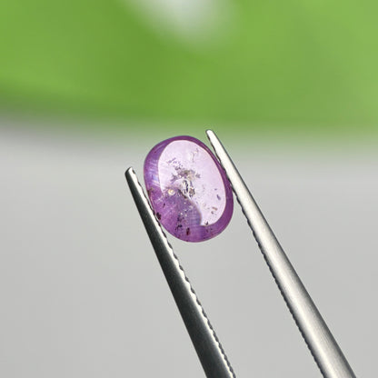 1.66ct Natural Purple Cacbochon Sapphire Viet Nam. No treatment.