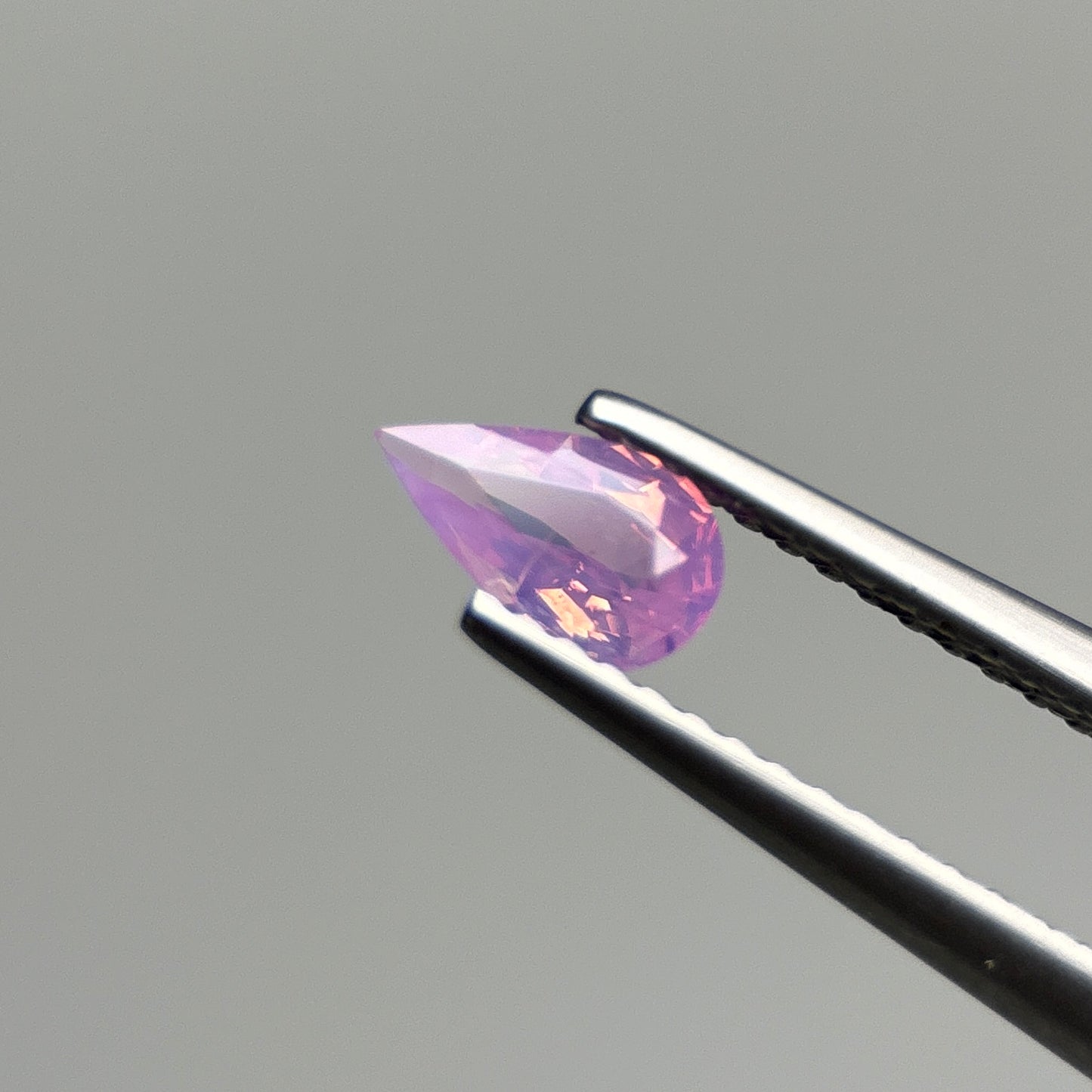 0.47 ct Natural Pink Milky Sapphire Vietnam. Pear Shape.