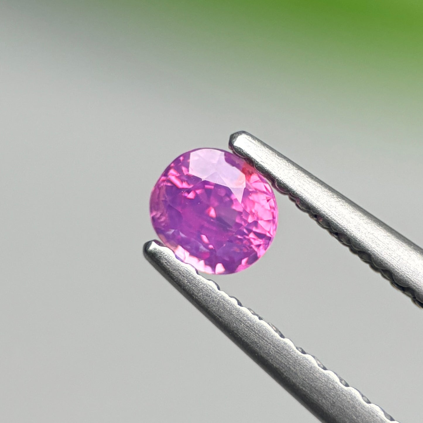 0.32 ct Natural Purplish Pink Sapphire Vietnam. Cushion Shape.