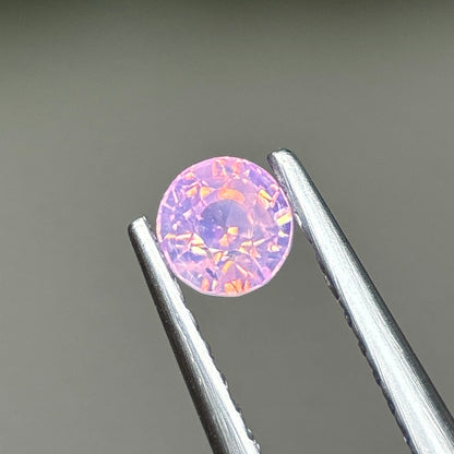 0,36ct Natural Pink Milky Sapphire Vietnam. Round Shape. No Treatment Milky Sapphire Luc Yen.