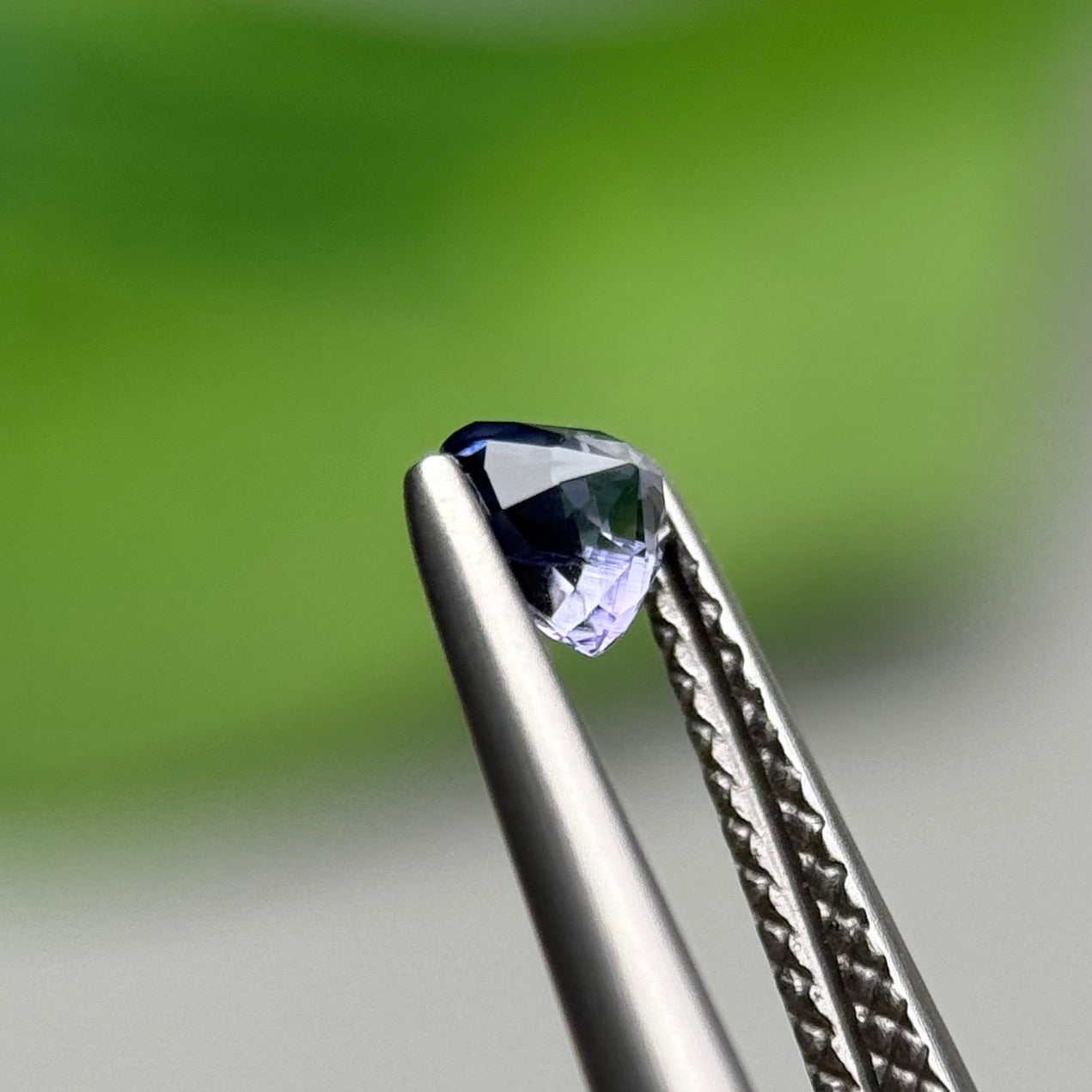0.43 ct Natural Blue Milky Sapphire Vietnam. Heart Shape. No Treatment.