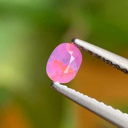 0.22 ct Natural Pink Milky Sapphire Vietnam. Cushion Shape. Unheat.