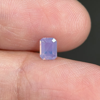 0.44 ct Natural Purple Milky Sapphire Vietnam. Cushion Shape. No Treatment.