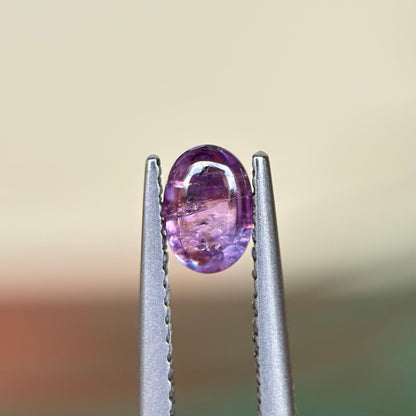 0.88 ct Natural Purple Sapphire Viet Nam. Cacbochon Cut. No treatment.