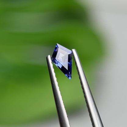 0.32 ct Natural Blue Milky Sapphire Vietnam. Freeform. No Treatment.