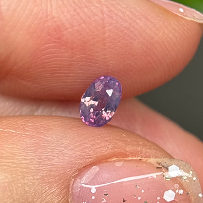 0.45ct Natural Pinkish Purple Milky Sapphire Vietnam.