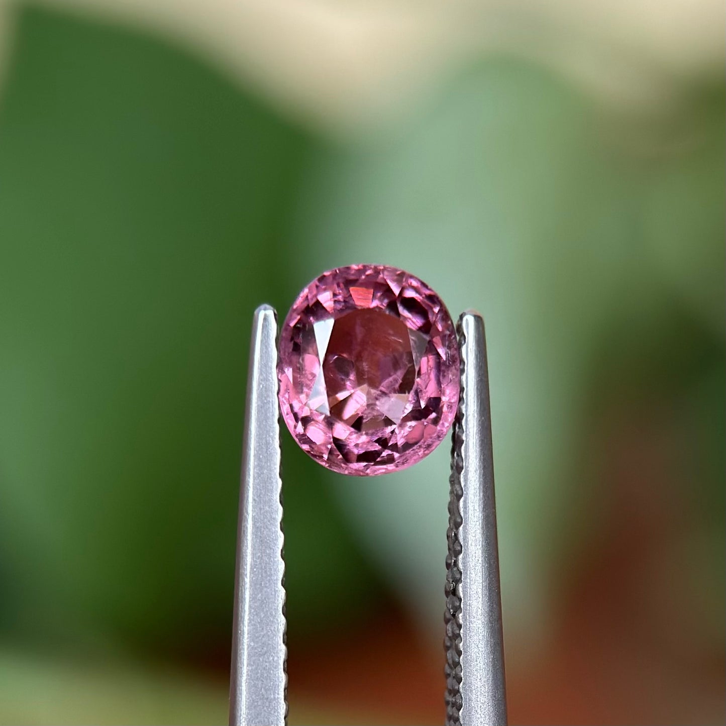 1.23ct Natural Pink Spinel Vietnam. Cushion Shape.