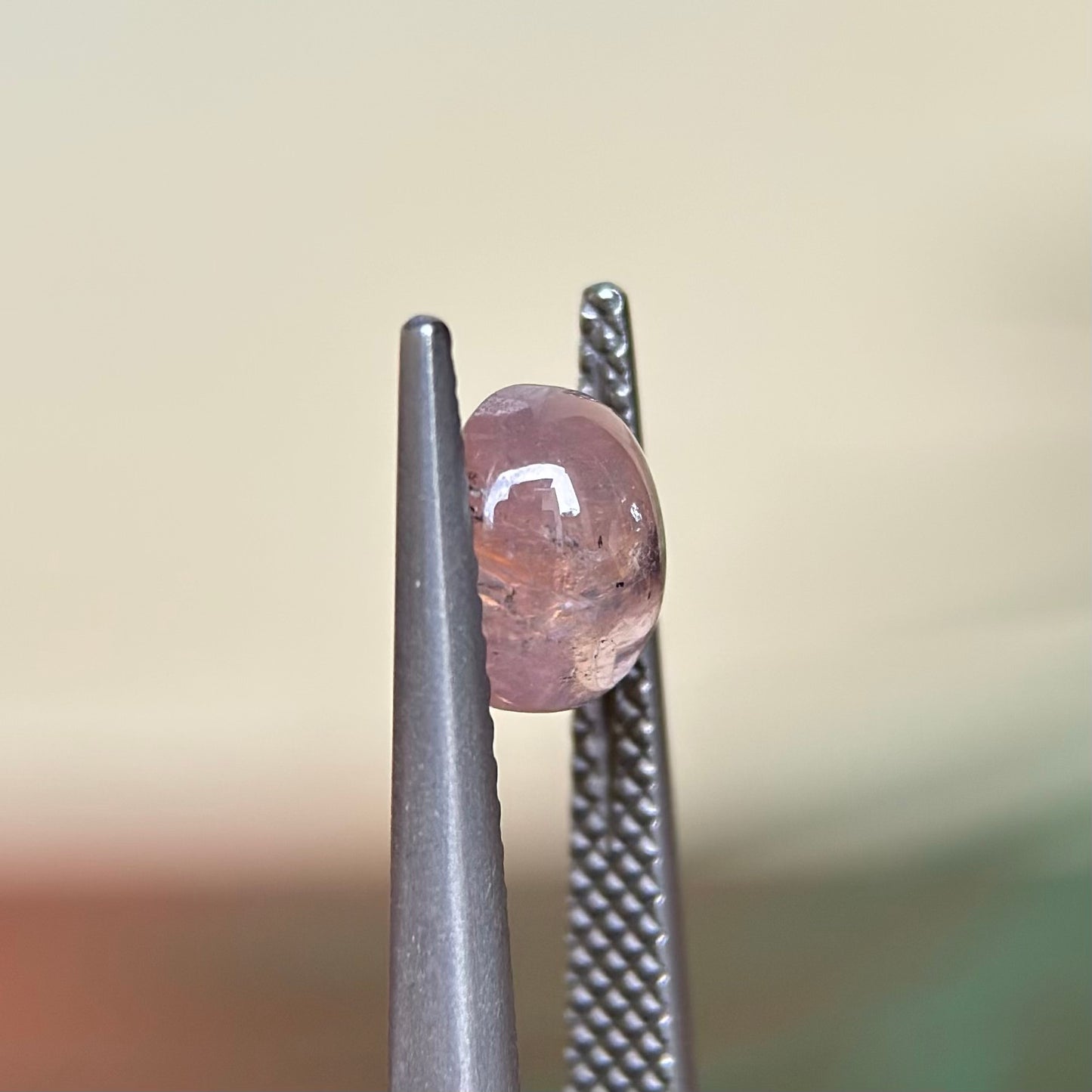 1.81 ct Natural Lite Brow Sapphire Viet Nam. Cacbochon Cut. No treatment.