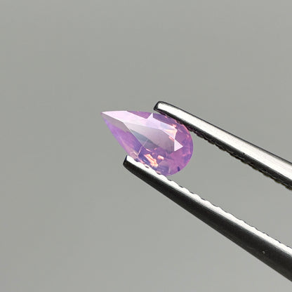 0.47 ct Natural Pink Milky Sapphire Vietnam. Pear Shape.