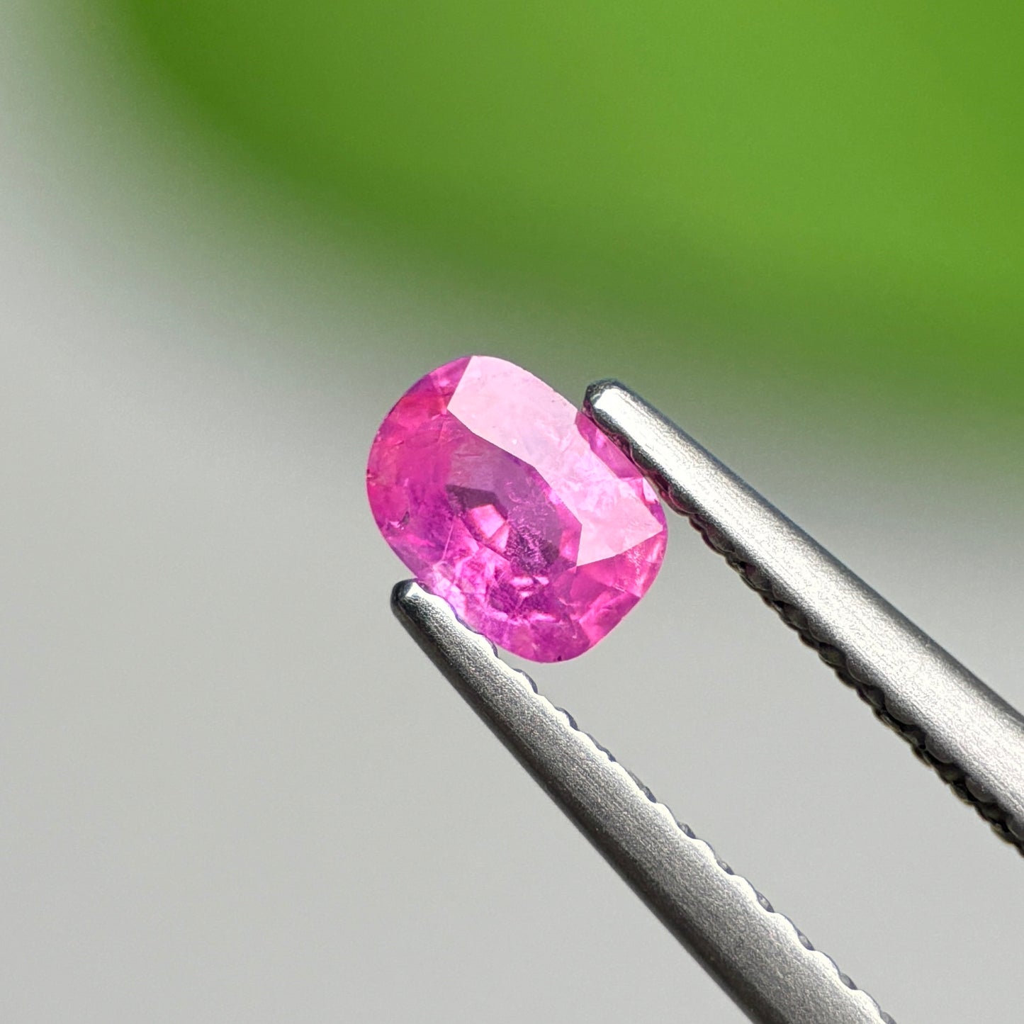 0.37 ct Natural Pink Milky Sapphire Vietnam. Cushion Shape.