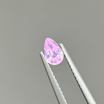 0.35ct Natural Pink Milky Sapphire Vietnam. Pear Shape. No Treatment Milky Sapphire Luc Yen.
