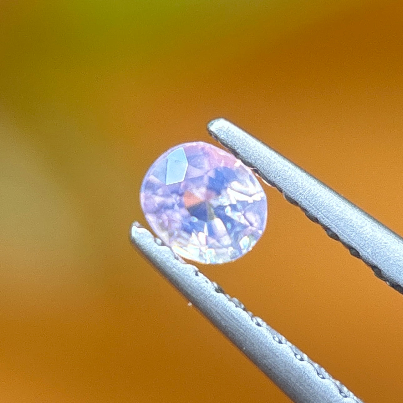 0.22 ct Natural White Silky Sapphire Vietnam. Cushion Shape. No treatment