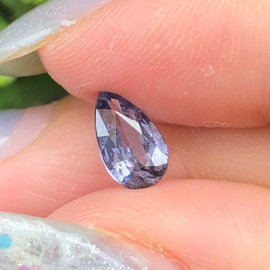 0,82ct Natural Gray Spinel Viet Nam. Pear Shape. No Treatment Spinel Luc Yen.