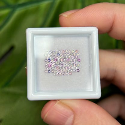 1,0ct/90Pcs Natural Sapphire Vietnam, Round Shape, AB Quality, No Treatment Sapphire Luc Yen.