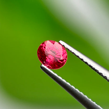 0.58 ct Natural Brownish Red Spinel Vietnam. Oval Shape. No Treatment.