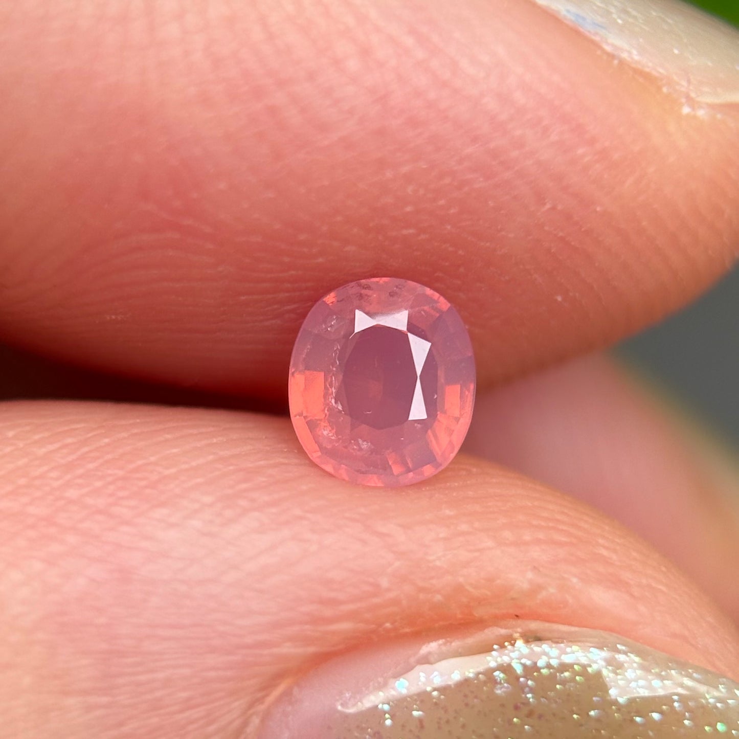 0.40ct Natural Orange Milky Sapphire Vietnam