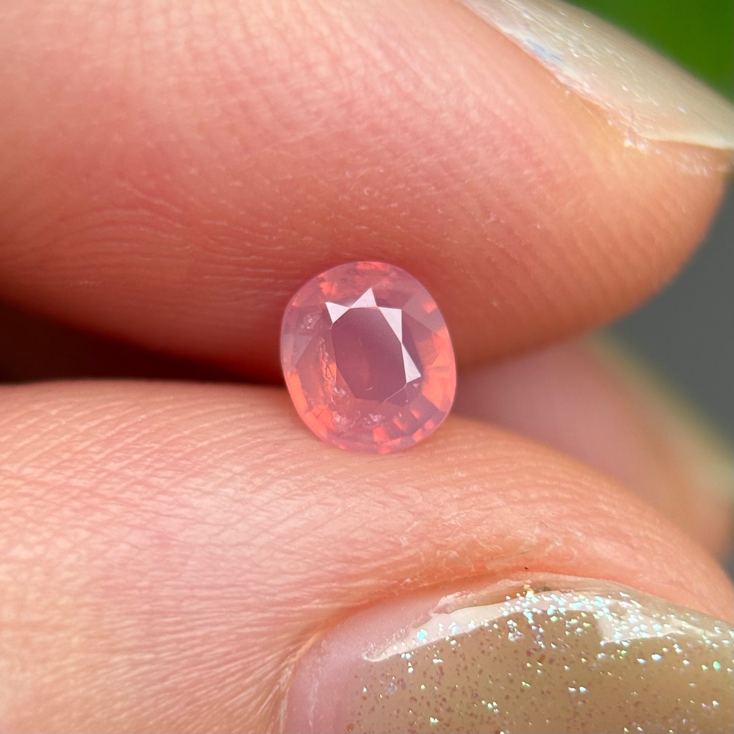 0.40ct Natural Orange Milky Sapphire Vietnam