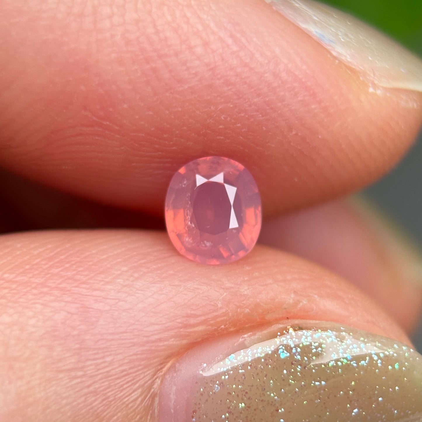 0.40ct Natural Orange Milky Sapphire Vietnam