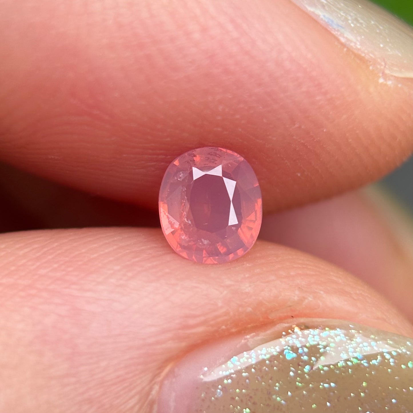 0.40ct Natural Orange Milky Sapphire Vietnam