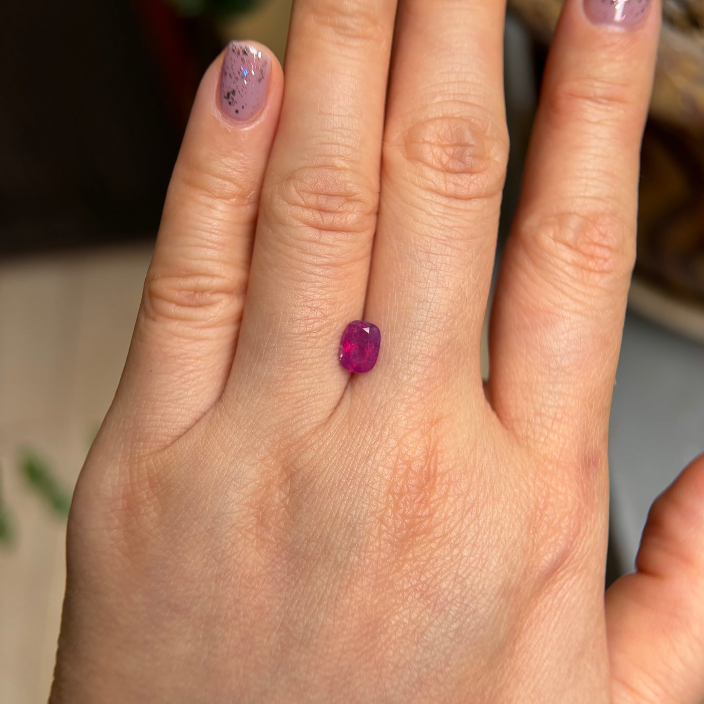 1.08ct Natural Pink Milky Sapphire Vietnam