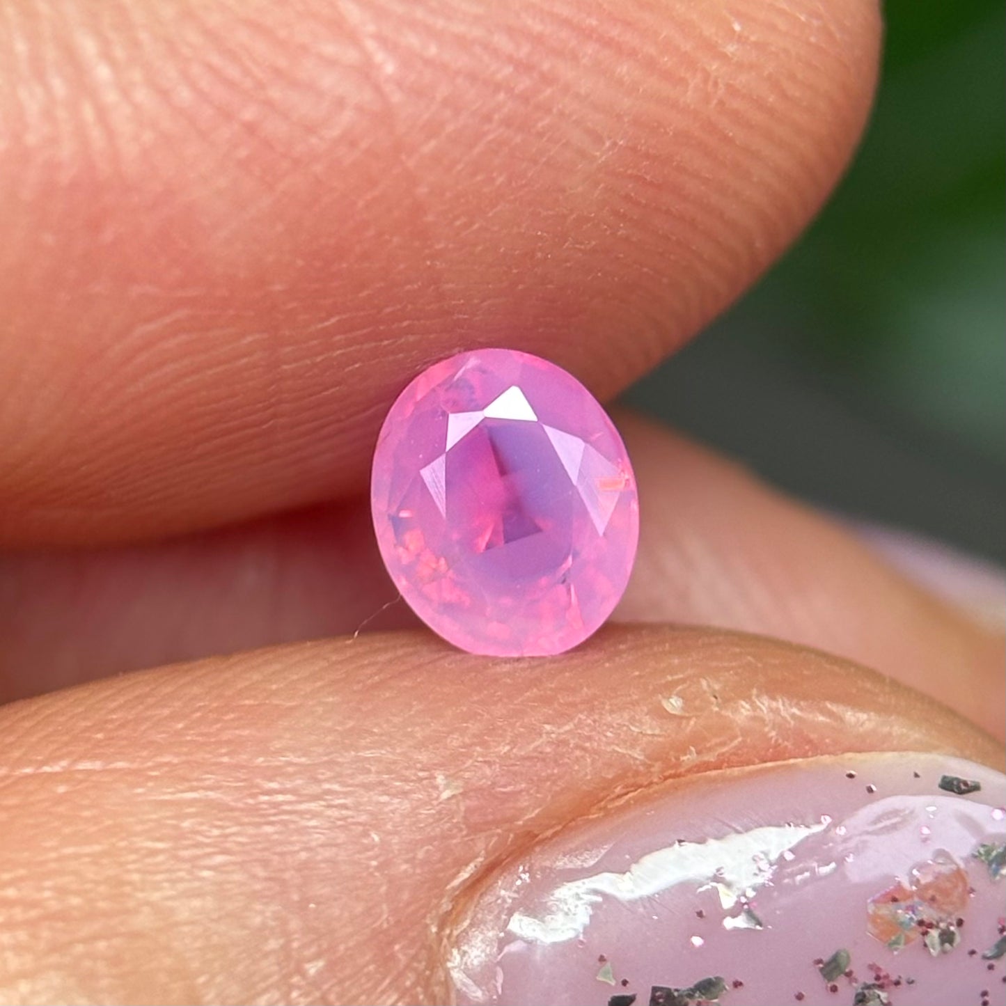 0.83ct Natural Pink Milky Sapphire Vietnam