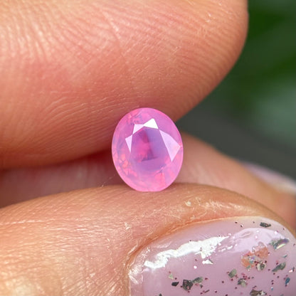0.83ct Natural Pink Milky Sapphire Vietnam