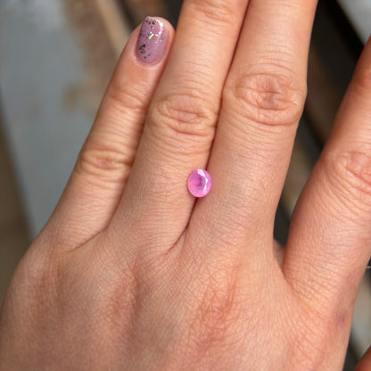 0.83ct Natural Pink Milky Sapphire Vietnam