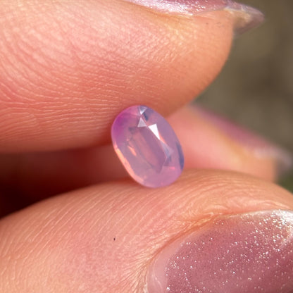0.60ct Natural Pink Milky Sapphire Vietnam, No Treatment