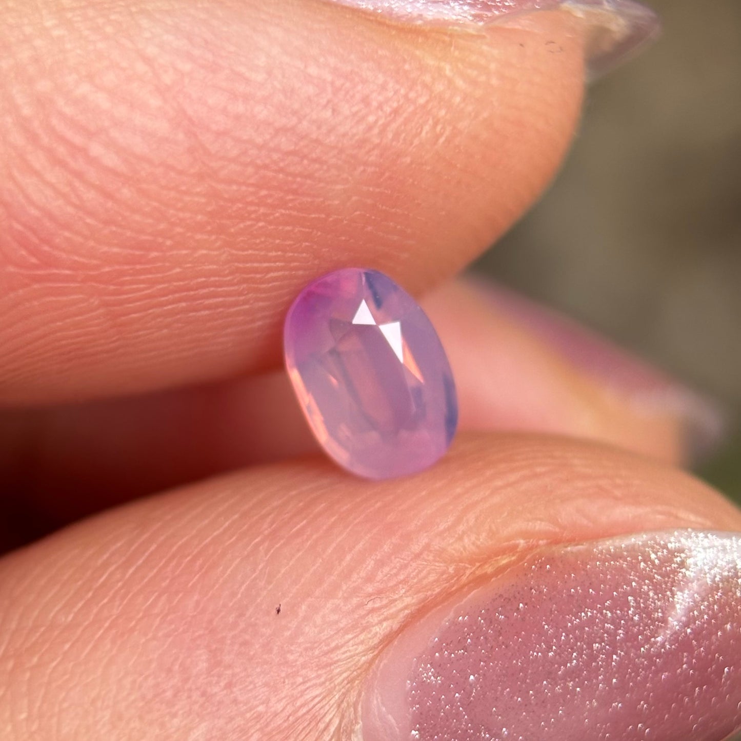 0.60ct Natural Pink Milky Sapphire Vietnam, No Treatment