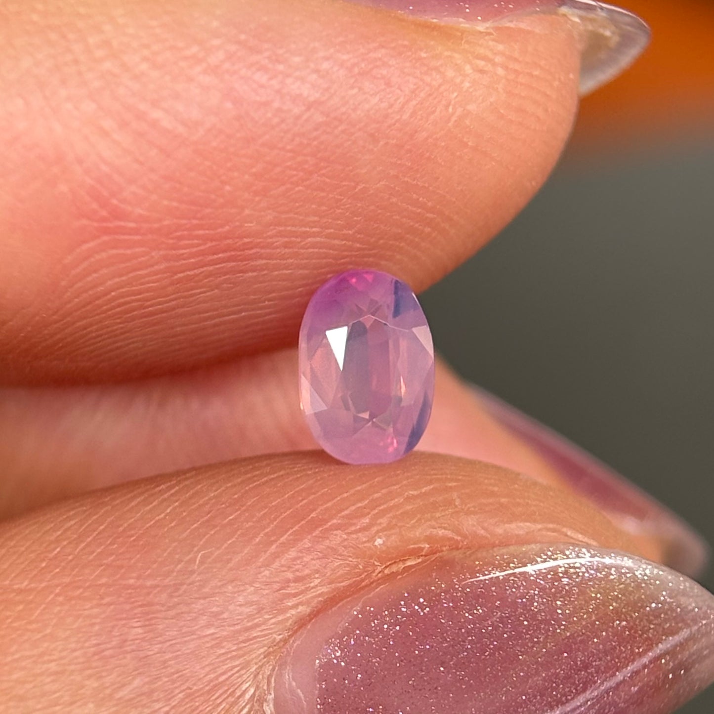 0.60ct Natural Pink Milky Sapphire Vietnam, No Treatment
