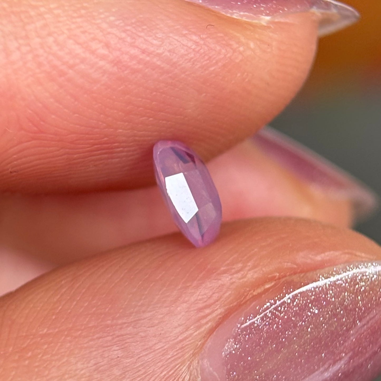 0.60ct Natural Pink Milky Sapphire Vietnam, No Treatment