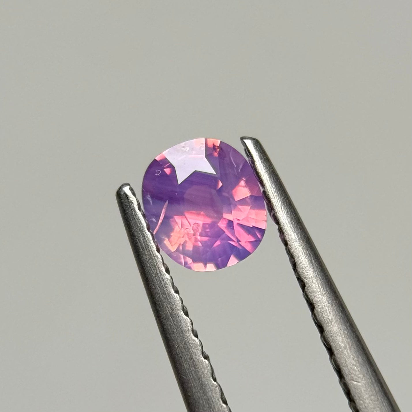 0.45ct Natural Pinkish Purple Milky Sapphire Vietnam