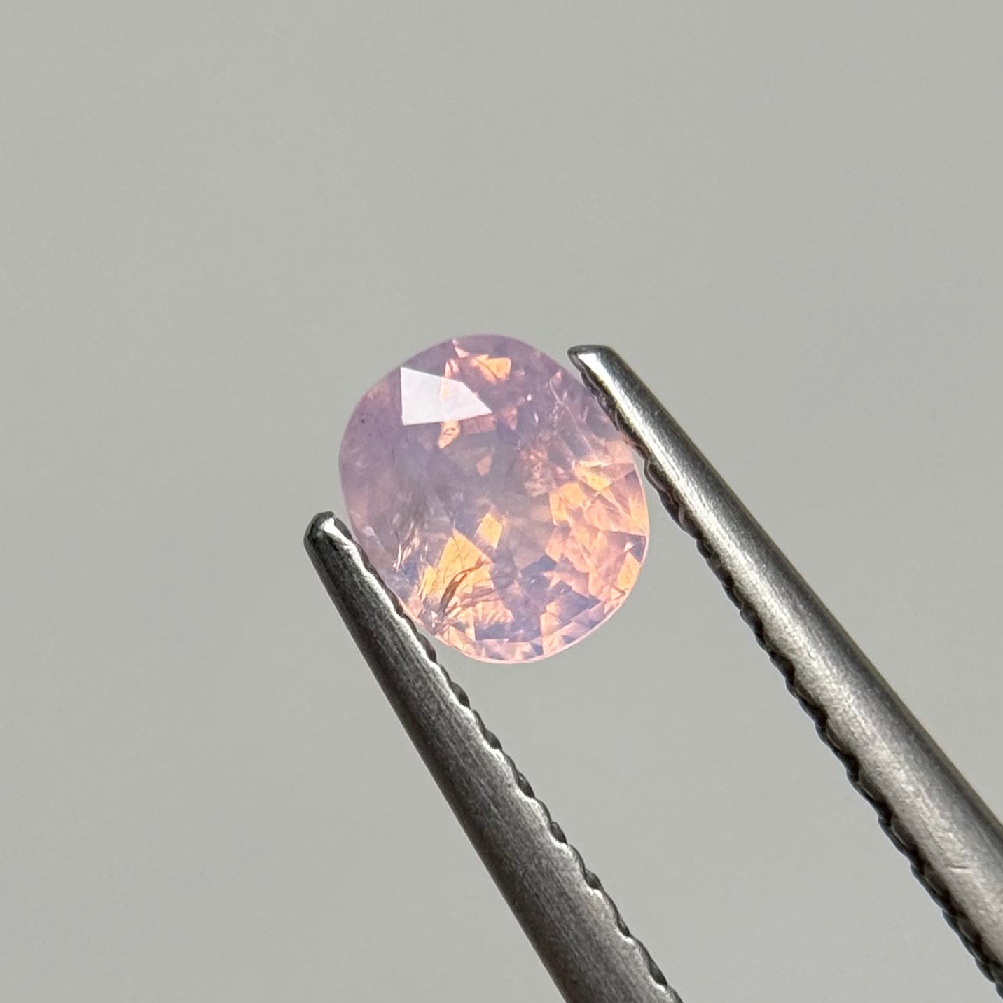 0.53ct Natural Whitish Pink Milky Sapphire Vietnam