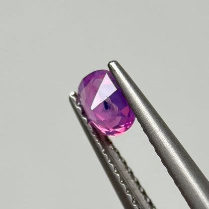 0.45 ct Natural Pinkish Purple Milky Sapphire Viet Nam.