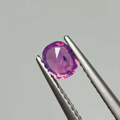 0.45 ct Natural Pinkish Purple Milky Sapphire Viet Nam.