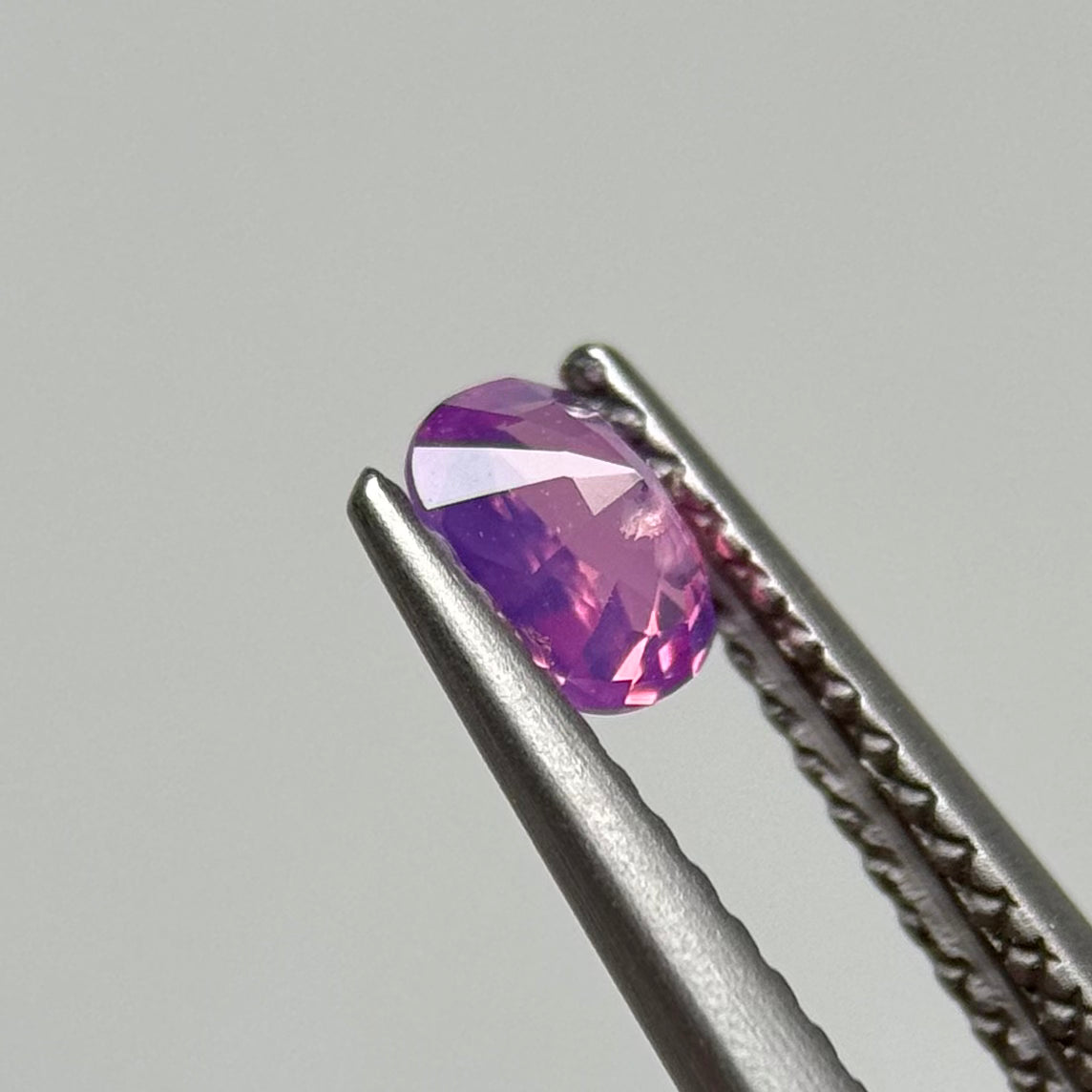 0.45 ct Natural Pinkish Purple Milky Sapphire Viet Nam.