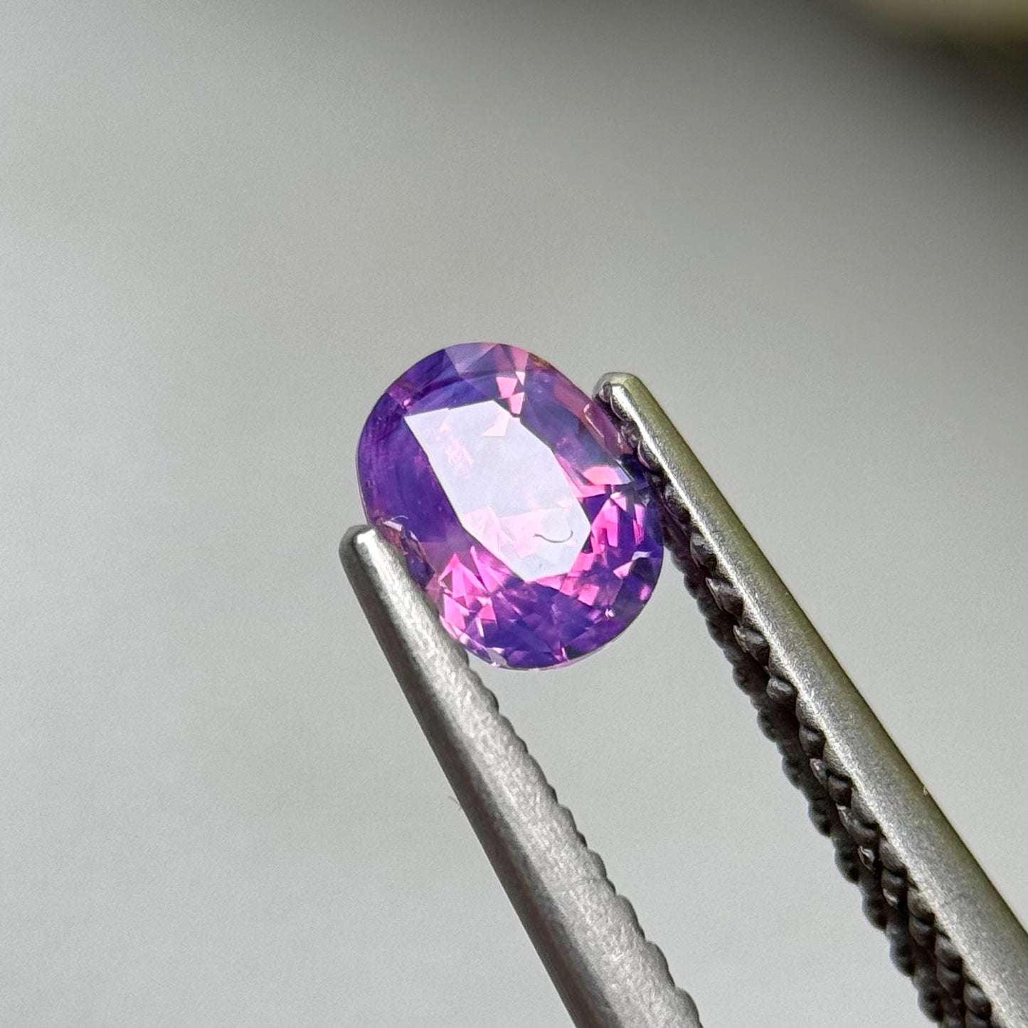 0.59 ct Natural Purple Milky Sapphire Vietnam.