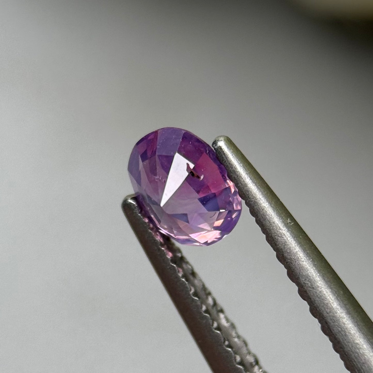 0.59 ct Natural Purple Milky Sapphire Vietnam.