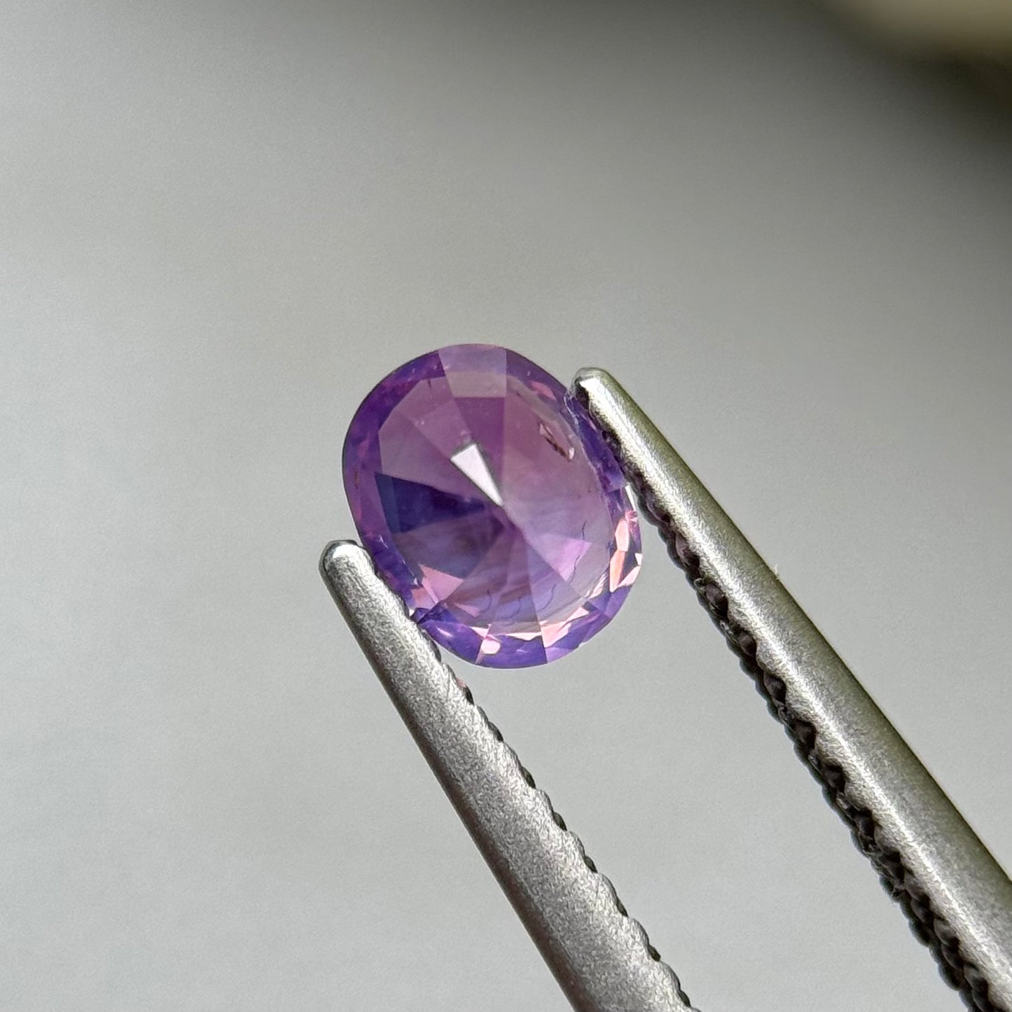 0.59 ct Natural Purple Milky Sapphire Vietnam.