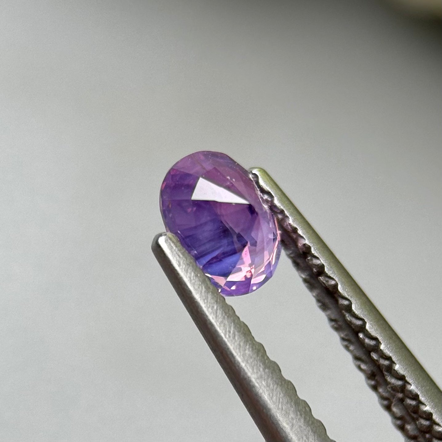 0.59 ct Natural Purple Milky Sapphire Vietnam.