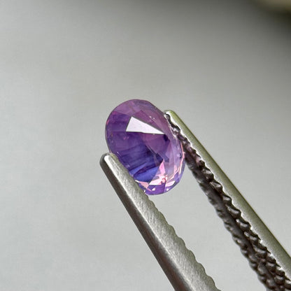 0.59 ct Natural Purple Milky Sapphire Vietnam.