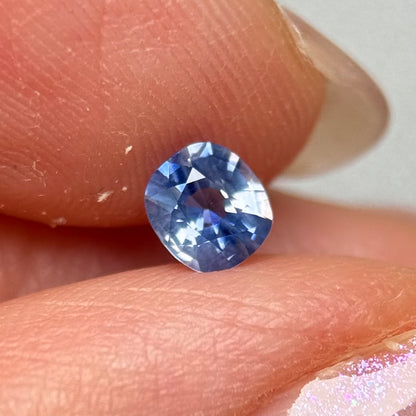 0.47 ct Natural Blue Milky Sapphire Vietnam.