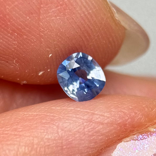 0.47 ct Natural Blue Milky Sapphire Vietnam.